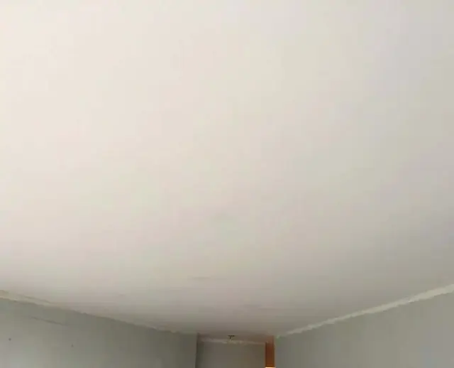 From texture to a flat coat — Ceiling rolled even