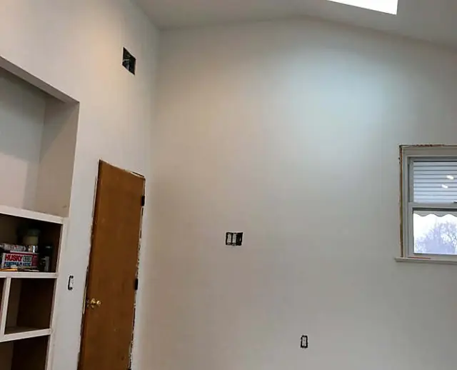 Prime and finish on open volume — Built-ins and casing